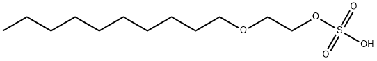 Sulfuric acid hydrogen 2-(decyloxy)ethyl ester Struktur