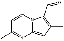 Pyrrolo[1,2-a]pyrimidine-6-carboxaldehyde, 2,7-dimethyl- (9CI) Struktur