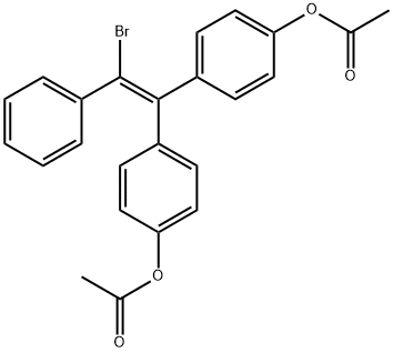 4,4'-(Bromophenylethenylidene)bis(phenol)diacetate Struktur