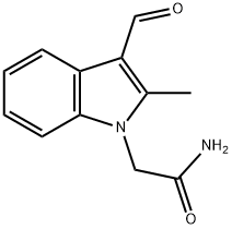 2-(3-FORMYL-2-METHYL-INDOL-1-YL)-ACETAMIDE Struktur