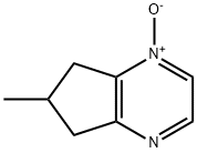 5H-Cyclopentapyrazine,6,7-dihydro-6-methyl-,1-oxide(9CI) Struktur