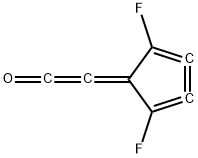 Ethenone, (2,5-difluoro-2,3,4-cyclopentatrien-1-ylidene)- (9CI) Struktur