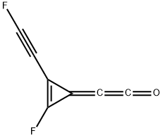 Ethenone, [2-fluoro-3-(fluoroethynyl)-2-cyclopropen-1-ylidene]- (9CI) Struktur