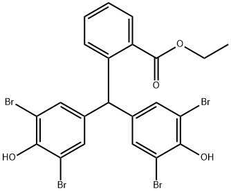 ethyl 2-[bis(3,5-dibromo-4-hydroxyphenyl)methyl]benzoate  Struktur