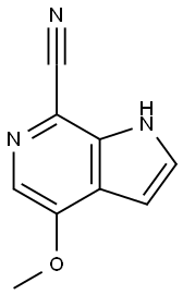 1H-Pyrrolo[2,3-c]pyridine-7-carbonitrile,4-methoxy-(9CI) Struktur