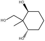 1,3-Cyclohexanediol, 2-(hydroxymethyl)-2-methyl-, (1S,3S)- (9CI) Struktur