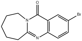 2-BROMO-7,8,9,10-TETRAHYDROAZEPINO[2,1-B]QUINAZOLIN-12(6H)-ONE Struktur