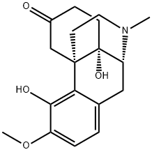 4,14-DIHYDROXY-3-METHOXY-17-METHYLMORPHINAN-6-ONE Struktur