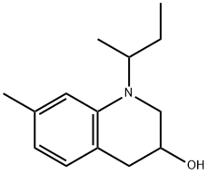 1-sec-butyl-1,2,3,4-tetrahydro-3-hydroxy-7-methylquinoline Struktur