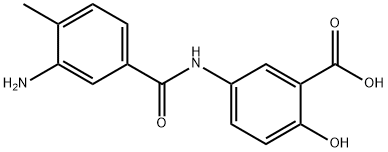 3-amino-4-methyl-3'-carboxy-4'-hydroxybenzanilide Struktur