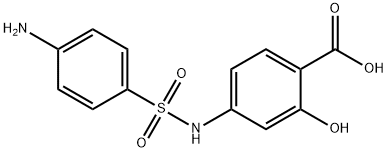 4-sulphanilamidosalicylic acid  Struktur