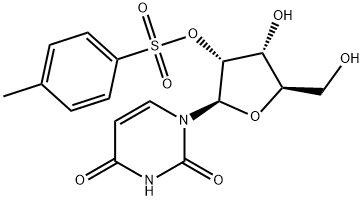 1-[(2R,3R,4R,5R)-4-hydroxy-5-(hydroxymethyl)-3-(4-methylphenyl)sulfony loxy-oxolan-2-yl]pyrimidine-2,4-dione Struktur