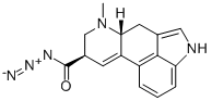 (8-BETA)-9,10-DIDEHYDRO-6-METHYL-ERGOLINE-8-CARBONYL AZIDE Struktur