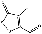 3H-1,2-Dithiole-5-carboxaldehyde, 4-methyl-3-oxo- (9CI) Struktur