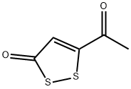 3H-1,2-Dithiol-3-one, 5-acetyl- (9CI) Struktur