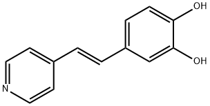 1,2-Benzenediol, 4-[(1E)-2-(4-pyridinyl)ethenyl]- (9CI) Struktur