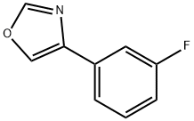 Oxazole, 4-(3-fluorophenyl)- (9CI) Struktur