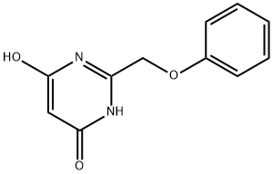 4(1H)-Pyrimidinone, 6-hydroxy-2-(phenoxymethyl)- (9CI) Struktur