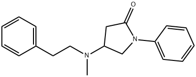 4-[Methyl(phenethyl)amino]-1-phenylpyrrolidin-2-one Struktur