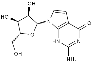 7-DEAZAGUANOSINE Struktur