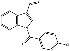 1-(4-chlorobenzoyl)indole-3-carbaldehyde Struktur