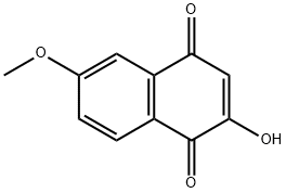 2-hydroxy-6-Methoxy-1,4-dihydronaphthalene-1,4-dione Struktur