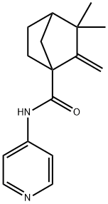 Bicyclo[2.2.1]heptane-1-carboxamide, 3,3-dimethyl-2-methylene-N-4-pyridinyl- Struktur