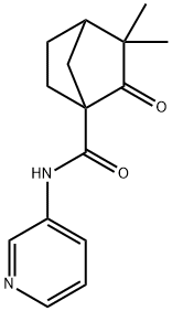 Bicyclo[2.2.1]heptane-1-carboxamide, 3,3-dimethyl-2-oxo-N-3-pyridinyl- (9CI) Struktur