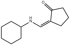 Cyclopentanone, 2-[(cyclohexylamino)methylene]-, (2Z)- (9CI) Struktur