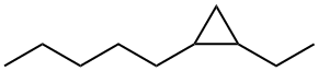 1-Ethyl-2-pentylcyclopropane Struktur