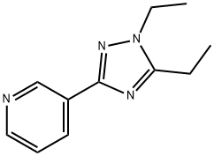 Pyridine, 3-(1,5-diethyl-1H-1,2,4-triazol-3-yl)- (9CI) Struktur