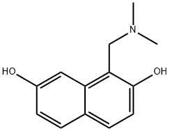 2,7-Naphthalenediol, 1-[(dimethylamino)methyl]- (7CI) Struktur