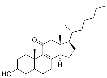 3-hydroxycholest-8-en-11-one Struktur