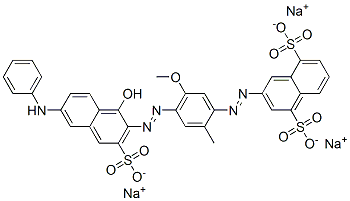 Trinatrium-3-[[4-[[6-(anilino)-1-hydroxy-3-sulfonato-2-naphthyl]azo]-5-methoxy-o-tolyl]azo]naphthalin-1,5-disulfonat