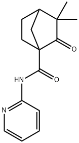 Bicyclo[2.2.1]heptane-1-carboxamide, 3,3-dimethyl-2-oxo-N-2-pyridinyl- (9CI) Struktur