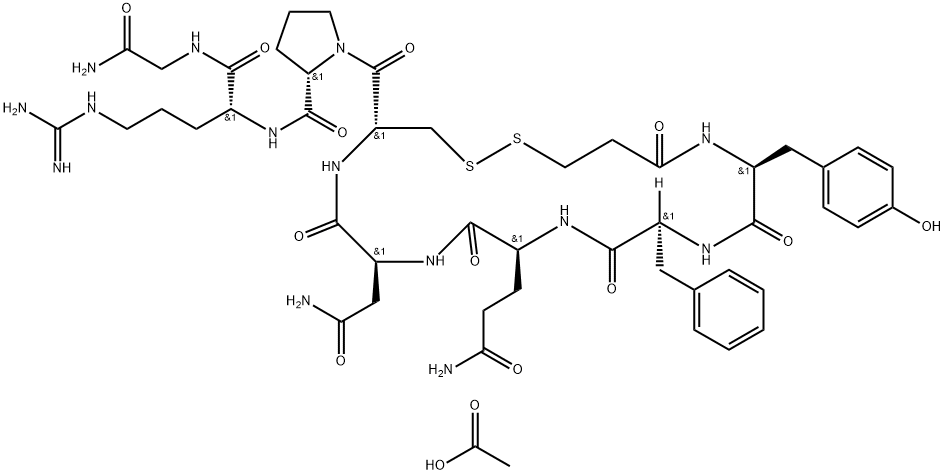 醋酸去氨加壓素, 62288-83-9, 結(jié)構(gòu)式