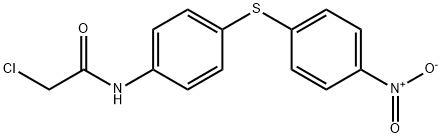 2-Chloro-N-[4-[(4-nitrophenyl)thio]phenyl]acetamide Struktur