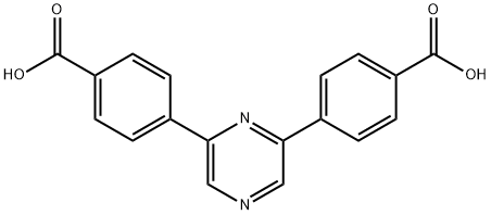 2,6-Di(4-carboxyphenyl)pyrazine Struktur