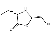 5-Oxazolidinone, 2-(hydroxymethyl)-4-(1-methylethyl)-, (2S,4S)- (9CI) Struktur