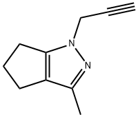 Cyclopentapyrazole,  1,4,5,6-tetrahydro-3-methyl-1-(2-propynyl)-  (9CI) Struktur