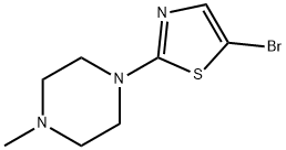 2-(4-METHYLPIPERAZIN-1-YL)-5-BROMOTHIAZOLE Struktur