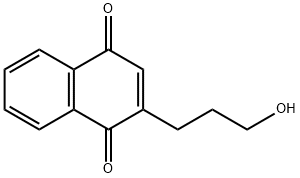 1,4-Naphthalenedione, 2-(3-hydroxypropyl)- (9CI) Struktur