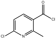 3-Pyridinecarbonylchloride,6-chloro-2-methyl-(9CI) Struktur