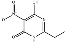 2-ETHYL-6-HYDROXY-5-NITRO-4(3H)-PYRIMIDINONE Struktur