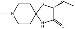 1-Thia-4,8-diazaspiro[4.5]decan-3-one,2-ethyl-8-methyl-,(2R)-(9CI) Struktur