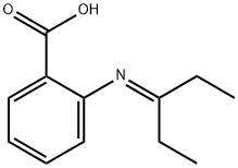 Benzoic acid, 2-[(1-ethylpropylidene)amino]- (9CI) Struktur