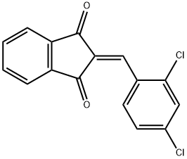 2-(2,4-DICHLOROBENZYLIDENE)-1H-INDENE-1,3(2H)-DIONE Struktur