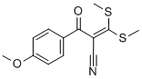 2-(4-METHOXYBENZOYL)-3,3-DI(METHYLTHIO)ACRYLONITRILE Struktur