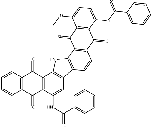 N,N'-(10,15,16,17-テトラヒドロ-1-メトキシ-5,10,15,17-テトラオキソ-5H-ジナフト[2,3-a:2',3'-i]カルバゾール-4,9-ジイル)ビス(ベンズアミド)