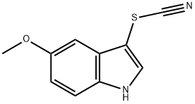 5-methoxy-3-thiocyanato-1H-indole Struktur